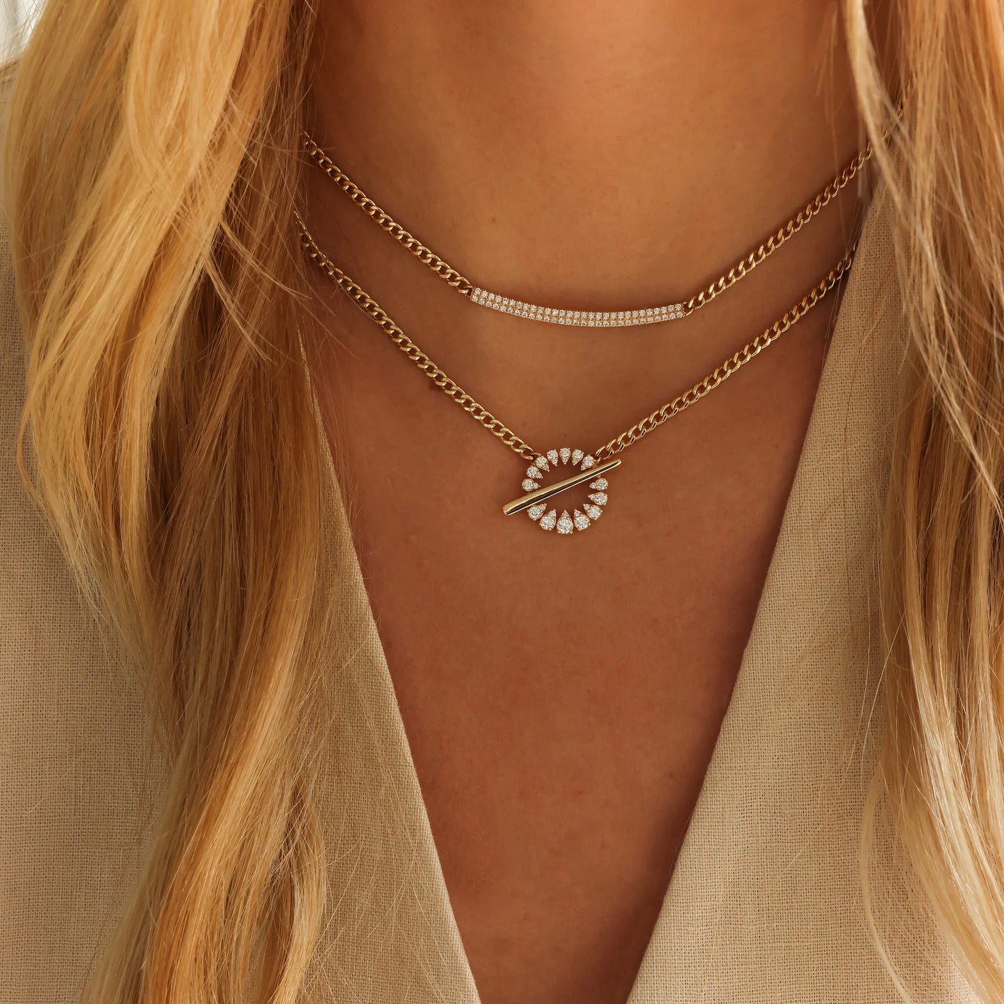 Sophia Ryan Cuban Chain Toggle Necklace